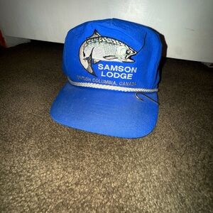 Samson Lodge British Columbia Canada fishing snapback hat
